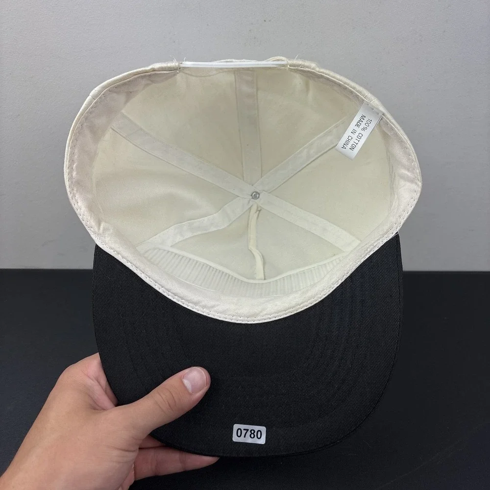 Vintage 80s 90s BC Lions Snapback Hat BC Place Stadium CFL White Black Cap